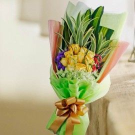 12 Yellow Roses Long Wrapping Bouquet 