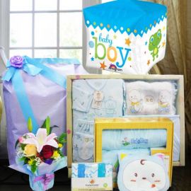Welcome Prince Charming Baby Gift Basket