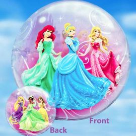 Add-On 22 Inches Helium Filled Round (Disney Princess) Floating Bubble Balloon