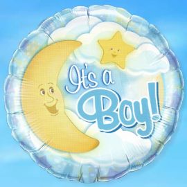 Add On "Yep! I'm A Boy." Balloon (Round)