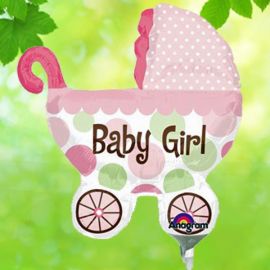 Add-On 9 inches Baby Girl Balloon
