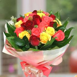 21 Mixed Roses Handbouquet